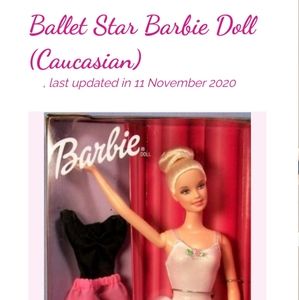 Mattel Ballet Star Barbie Doll Caucasian 2001 NRFB